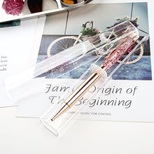 Load image into Gallery viewer, Ballpoint Pens, BYSOU 4 Pcs Rose Gold Metal Pen Refills Bling Dynamic Liquid Sand Pen Black Ink for Office Supplies
