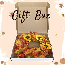 Load image into Gallery viewer, Tiny Land 24 Inches-Fall-Wreath for Front-Door-Decor Gift Box Included - Handcrafted Rattan Base - for Autumn &amp; Thanksgiving Day
