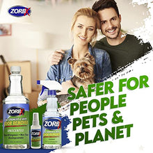 Load image into Gallery viewer, ZORBX Odor Eliminator Mega Bundle | Odor Remover (128 Oz), Spray Bottle (16 Oz), Value Pack (Pack of 3) and Pet Urine Odor &amp; Stain Remover (24 Oz).
