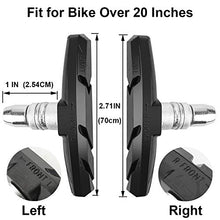 Load image into Gallery viewer, GPMTER 2 Pairs Bike Brakes Pads Set, 70mm for Cruiser MTB Mountain Bicycle Universal V-Brake Blocks with Hex Nut and Shims, No Noise No Skid …
