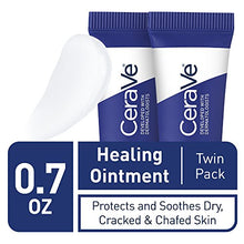 Load image into Gallery viewer, CeraVe Healing Ointment | 2 Pack (0.35 Ounce Each) | Cracked Skin Repair Skin Protectant with Petrolatum Ceramides | Lanolin &amp; Fragrance Free
