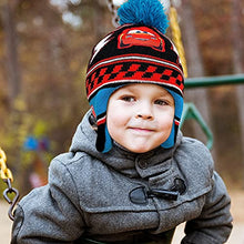 Load image into Gallery viewer, Disney boys Toddler Hat and Mitten Set, Disney Cars Lightning Mcqueen Toddler Beanie Mittens Winter Accessory Set, Blue Design, Mittens - Age 2-4 US

