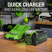 Load image into Gallery viewer, Greenworks 40V 17" (2-In-1) Push Lawn Mower, 4.0Ah Battery and Charger Included
