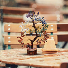 Load image into Gallery viewer, ZAICUS Seven Chakra Gemstone Feng Shui Bonsai Money Tree for Crystal Healing Energy Generator Spiritual Chakra Home Office Interior Decor Ideal Gift 10-12 Inch
