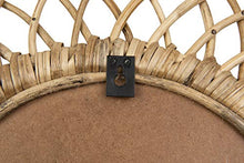 Load image into Gallery viewer, Creative Co-Op Oval Woven Bamboo Wall Mirror, Brown
