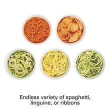Load image into Gallery viewer, Hamilton Beach 3-in-1 Electric Vegetable Spiralizer &amp; Slicer With 3 Cutting Cones for Veggie Spaghetti, Linguine, and Ribbons, 6-Cups, Black
