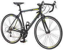Load image into Gallery viewer, Schwinn Phocus 1600 Drop Bar Mens Road Bicycle, 58cm/Large Alluminum Step-Over Frame, Carbon Fiber Fork, Shimano 16-Speed Drivetrain, 700c Wheels, Black
