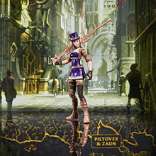 Load image into Gallery viewer, League of Legends, Dual Cities Pack w/ Exclusive Jinx, Heimerdinger, Vi, Caitlyn, and Ekko, 4-Inch Collectible Figures, Accessories, Ages 12 and Up
