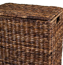 Load image into Gallery viewer, BirdRock Home Abaca Laundry Hamper - Hand Woven - Removable Canvas Laundry Bag

