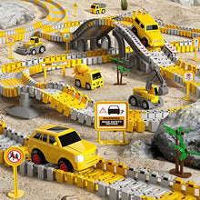 Load image into Gallery viewer, iHaHa 236 PCS Construction Toys Race Tracks for Boys Kids Toys, 6 PCS Construction Car and Flexible Track Playset Create A Engineering Road for 3 4 5 6 Year Old Boys Girls Toys

