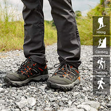 Load image into Gallery viewer, CAMEL CROWN Hiking Shoes Men Breathable Non-Slip Sneakers Lightweight Low Top for Outdoor Trailing Trekking Walking Dark Gray
