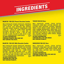 Load image into Gallery viewer, SNICKERS, M&amp;M'S &amp; TWIX Fun Size Chocolate Candy Variety Mix, 31.18-Ounce 55 Piece Bag
