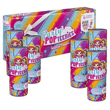 Load image into Gallery viewer, Party Popteenies – Party Pack – 6 Surprise Popper Bundle with Confetti, Collectible Mini Dolls and Accessories, for Ages 4 and Up (Styles Vary)
