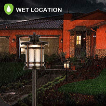 Load image into Gallery viewer, hykolity Low Voltage ORB LED Landscape Path Light W/ Crackled Shade, 3.4W 155LM 12V Wired Outdoor LED Walkway Light, Die-cast Aluminum Construction, 30-Watt Equivalent, 15-Year Lifespan-6Pack
