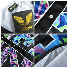 Load image into Gallery viewer, PIZOFF Short Sleeve Arc Bottom 3D Colorful Number 23" Print Baseball Jersey Shirt Y1724-19-M
