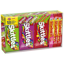 Load image into Gallery viewer, SKITTLES &amp; STARBURST Candy Full Size Variety Mix 37.05-Ounce 18-Count Box
