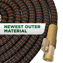 Load image into Gallery viewer, TBI Pro Garden Hose Expandable and Flexible - Super Durable 3750D Fabric | 4-Layers Flex Strong Latex | No-Rust Brass Connectors with Pocket Protectors - Water Hoses for Gardening(50FT Hose Only) New
