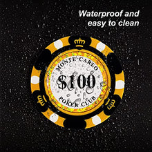 Load image into Gallery viewer, Clay Poker Chips 14 Gram Monte Carlo-Pack of 50 Chips ($1 White)
