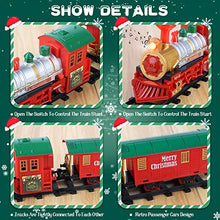 Load image into Gallery viewer, Lucky Doug Christmas Train Toys Set Around Tree for Kids, Electric Train Set with Light &amp; Sounds Include 4 Cars and 10 Tracks, Christmas Trains Sets Gift for 2 3 4 5 6 Years Old Boys Girls Toddlers
