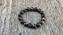 Load image into Gallery viewer, Galaxy Jewelry 10mm Stretchable Brown Chocolate Moonstone Bracelet Round, Smooth 7" for Mens, Womens, gf, bf &amp; Adult.
