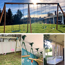 Load image into Gallery viewer, BETOOLL 2400 lb Capacity Heavy Duty Swing Hangers for Wooden Sets Playground Porch Indoor Outdoor &amp; Hanging Snap Hooks Green (2pcs)
