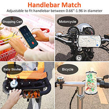Load image into Gallery viewer, Matone Bike Phone Mount, 360° Rotatable Motorcycle Phone Mount Bike Phone Holder, Universal Adjustable Silicone Holder Compatible with iPhone 11/11 Pro Max/XR/X/8, Samsung Galaxy Note 10 Plus/S10
