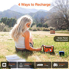Load image into Gallery viewer, AIMTOM 300-Watt Portable Power Station - 280Wh Battery Powered Generator Alternative with 12V, 24V, AC and USB Outputs - Solar Rechargeable Lithium Backup Power - for Camping Outdoors RV Emergency
