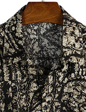 Load image into Gallery viewer, VATPAVE Mens Summer Tropical Shirts Short Sleeve Button Down Aloha Hawaiian Shirts 3X-Large Black
