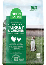 Load image into Gallery viewer, Open Farm Homestead Turkey &amp; Chicken Grain-Free Dry Cat Food, Wild-Caught Fish Recipe with Non-GMO Superfoods and No Artificial Flavors or Preservatives, 4 lbs
