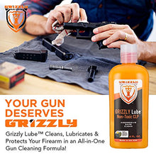 Load image into Gallery viewer, Grizzly Lube CLP | All-in-One Gun Cleaner, Lubricant, Protectant | USDA Certified Bio-Based Gun Lube | Exceeds 5 MIL-SPEC Technical Standards | 4 Oz. Leak-Proof Container
