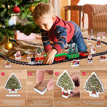 Load image into Gallery viewer, iBaseToy Christmas Train Set with Controllable Sound &amp; Light, Battery Powered Train for Christmas Tree, kids Train Toy Set with 52"Railway Track &amp; 4 Cars, Gift for 3 4 5 6 Year Old Boys Girls Toddlers
