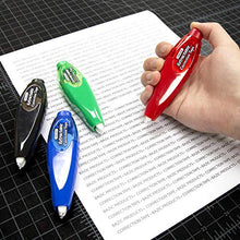Load image into Gallery viewer, BAZIC Retractable Correction Tape 5 mm x 196", Easy to Use Applicator Tapes Roller White Out, for Instant Corrections for Office School &amp; Home, 3-Pack
