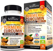 Load image into Gallery viewer, Turmeric Curcumin with BioPerine 1500mg + Collagen Peptides Protein Powder - for Bone &amp; Joint Support - Non-GMO &amp; Gluten-Free
