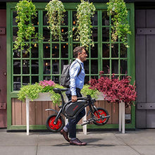 Load image into Gallery viewer, Jetson Bolt Folding Electric Bike, Black - with LCD Display, Lightweight &amp; Portable with Carrying Handle, Travel Up to 15 Miles, Max Speed Up to 15.5 MPH
