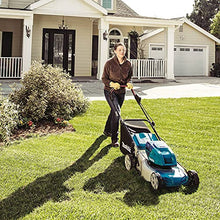 Load image into Gallery viewer, Makita XML03CM1 36V (18V X2) LXT® Brushless 18" Lawn Mower Kit with 4 Batteries
