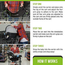 Load image into Gallery viewer, Totes Babies Shopping Cart Car Seat Carrier for Baby Newborns Infants Toddlers | Designed for Safety, Comfort, Convenience &amp; Easy Interaction with Baby

