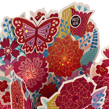 Load image into Gallery viewer, Hallmark Pop Up Mother's Day Card with Light and Sound for Mom (Displayable Pot of Flowers, Plays Happy by Pharrell Williams)
