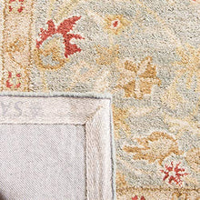 Load image into Gallery viewer, Safavieh Antiquities Collection AT822A Handmade Traditional Oriental Grey Blue and Beige Wool Area Rug (5' x 8')
