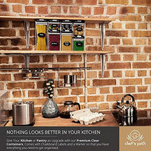 Load image into Gallery viewer, Airtight Food Storage Containers Set for Kitchen &amp; Pantry Organization 7 PC - BPA Free Plastic Dry Food Storage Containers with Easy Lock Lids - Stackable Sugar, Flour &amp; Cereal Canisters with Labels &amp; Marker

