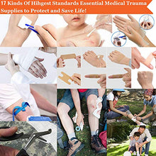 Load image into Gallery viewer, Monoki First Aid Survival Kit, 302Pcs Tactical Molle EMT IFAK Pouch Outdoor Gear EDC Emergency Survival Kits First Aid Kit Trauma Bag for Hiking Camping Hunting Car Travel or Adventures-Mud Yellow
