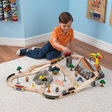 Load image into Gallery viewer, KidKraft Bucket Top Construction Train Set, 61-Piece
