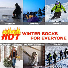 Load image into Gallery viewer, Hissox 2Pack Fleece Lined Thick Cold Weather Women Insulated Thermal Socks &amp; Mens Womens Warm Fur Lined Thick Slipper Gripper Socks
