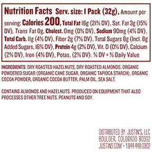 Load image into Gallery viewer, Justin's Chocolate Hazelnut &amp; Almond Butter Squeeze Pack, Organic Cocoa, Gluten-free, Responsibly Sourced, Packaging May Vary, (1.15oz each) (Pack of 10)

