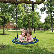 Load image into Gallery viewer, Trekassy 750 lb Spider Web Swing 40 inch for Tree Kids with Steel Frame and 2 Hanging Straps
