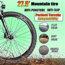 Load image into Gallery viewer, Electric Mountain Bikes for Adults 27.5'' Electric Bike 48v 500 w MTB Ebike with 13ah Hidden Removable Lithium Battery Moped Bicycle Professional 7 Speed Gears (Green)
