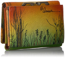 Load image into Gallery viewer, Anna by Anuschka Hand Painted Leather Women's Three Fold Wallet | Lion in Love
