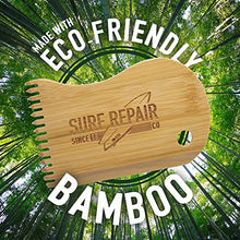 Load image into Gallery viewer, Surf Repair Co. Bamboo Surf Board Wax Comb (Shoals)

