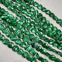 Load image into Gallery viewer, Natural Stone Beads,Natural Malachite Beads(10x10x5mm) for Jewelry Making DIY Bracelet Making Supplies 1 Strand 7.87"/20pcs（2 Strand）

