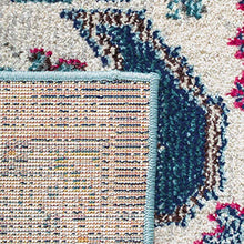 Load image into Gallery viewer, Safavieh Madison Collection MAD452M Vintage Medallion Distressed Area Rug, 5' 3" x 7' 6", Navy/Grey
