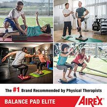 Load image into Gallery viewer, Airex Balance Pad - Exercise Foam Pad Physical Therapy, Workout, Plank, Yoga, Pilates, Stretching, Balancing Stability Mat, Kneeling Cushion, Mobility Strength Trainer for Knee, Ankle - Elite, Kiwi
